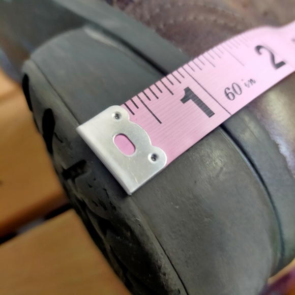 United Colors of Benetton Y2K Brown Leather Zip Up Mid Calf Boots - Picture 10 of 13